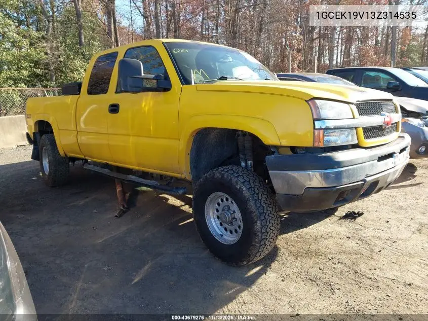 1GCEK19V13Z314535 2003 Chevrolet Silverado 1500 Ls