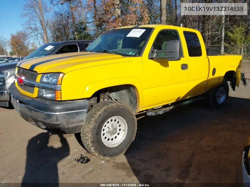 1GCEK19V13Z314535 2003 Chevrolet Silverado 1500 Ls