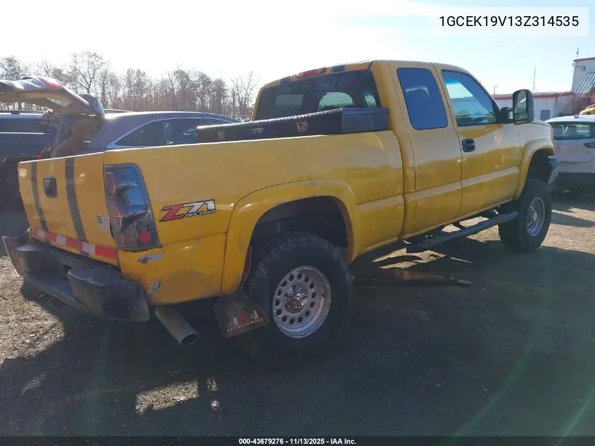 1GCEK19V13Z314535 2003 Chevrolet Silverado 1500 Ls