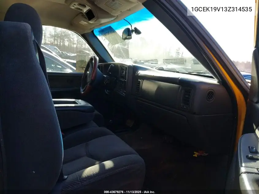 1GCEK19V13Z314535 2003 Chevrolet Silverado 1500 Ls