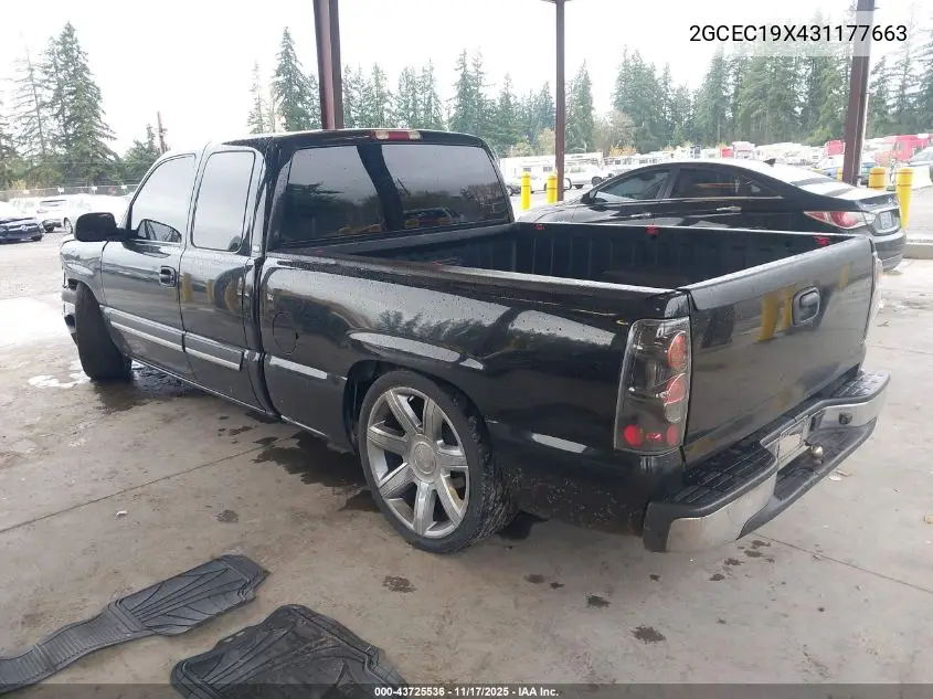 2GCEC19X431177663 2003 Chevrolet Silverado 1500