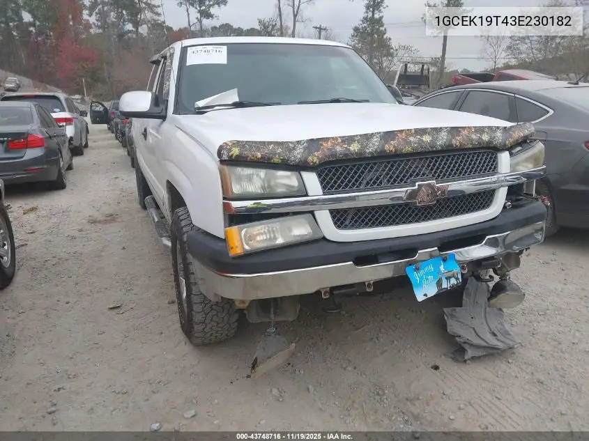 1GCEK19T43E230182 2003 Chevrolet Silverado 1500 Ls