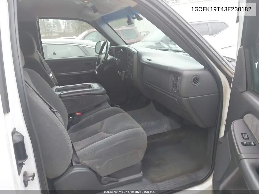 1GCEK19T43E230182 2003 Chevrolet Silverado 1500 Ls