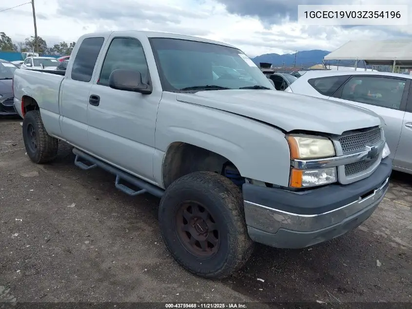 1GCEC19V03Z354196 2003 Chevrolet Silverado 1500 Ls