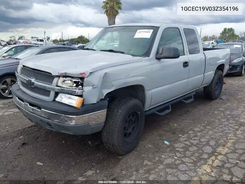 1GCEC19V03Z354196 2003 Chevrolet Silverado 1500 Ls