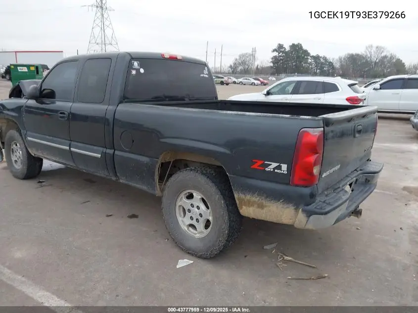 1GCEK19T93E379266 2003 Chevrolet Silverado 1500 Lt