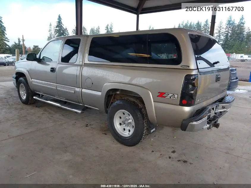 2GCEK19T631167703 2003 Chevrolet Silverado 1500 Ls