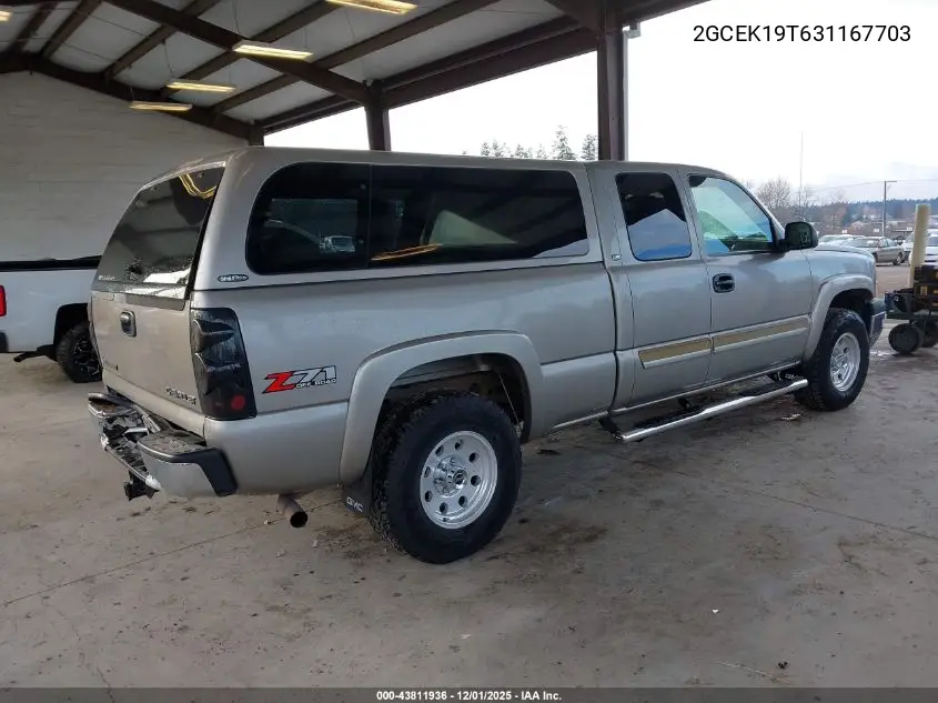2GCEK19T631167703 2003 Chevrolet Silverado 1500 Ls