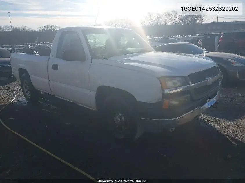 1GCEC14Z53Z320202 2003 Chevrolet Silverado 1500 Work Truck