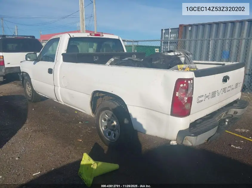 1GCEC14Z53Z320202 2003 Chevrolet Silverado 1500 Work Truck