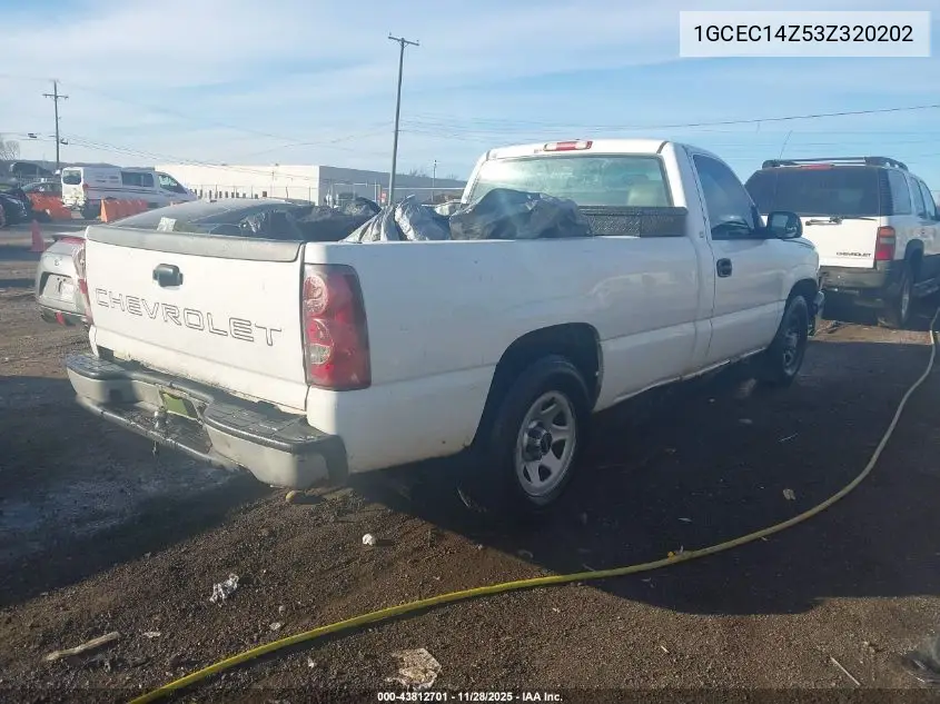 1GCEC14Z53Z320202 2003 Chevrolet Silverado 1500 Work Truck