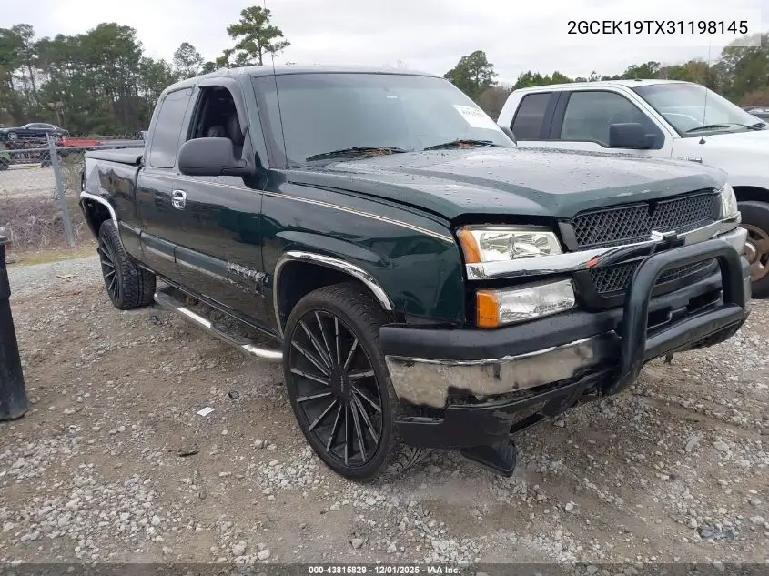 2GCEK19TX31198145 2003 Chevrolet Silverado 1500 Ls