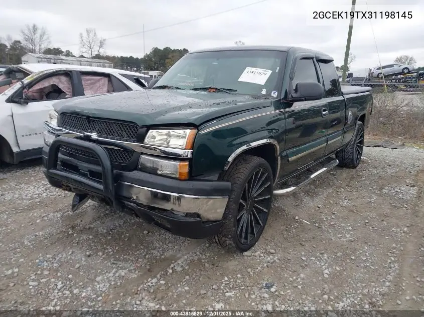 2GCEK19TX31198145 2003 Chevrolet Silverado 1500 Ls