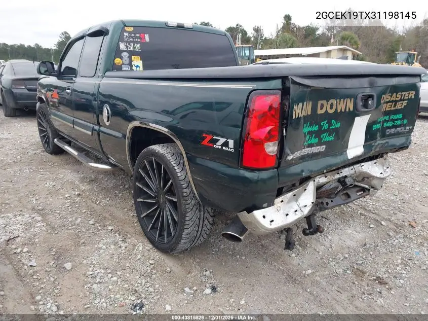 2GCEK19TX31198145 2003 Chevrolet Silverado 1500 Ls