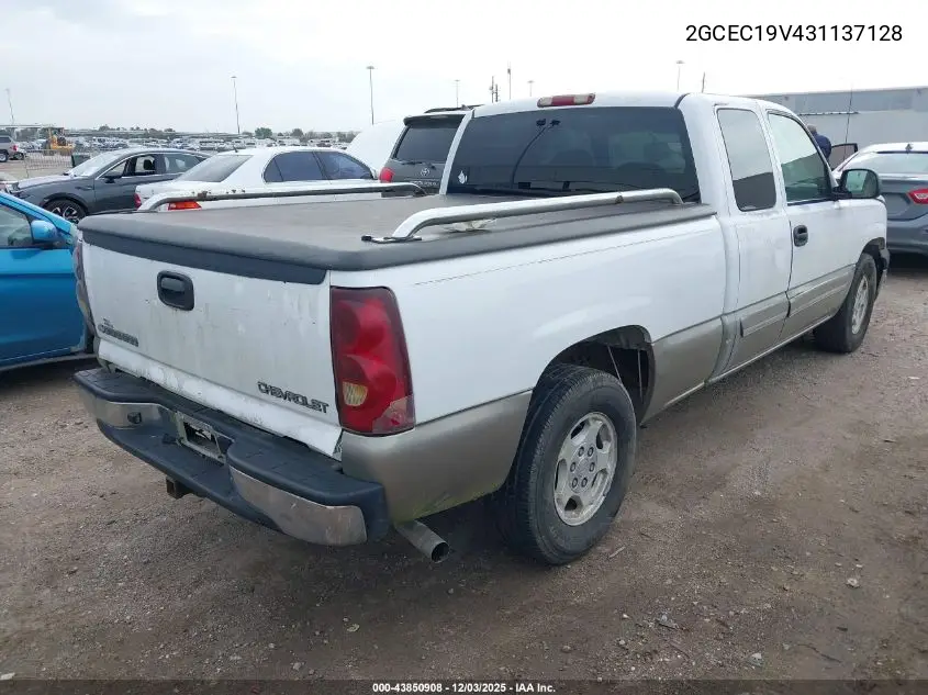 2GCEC19V431137128 2003 Chevrolet Silverado 1500 Ls