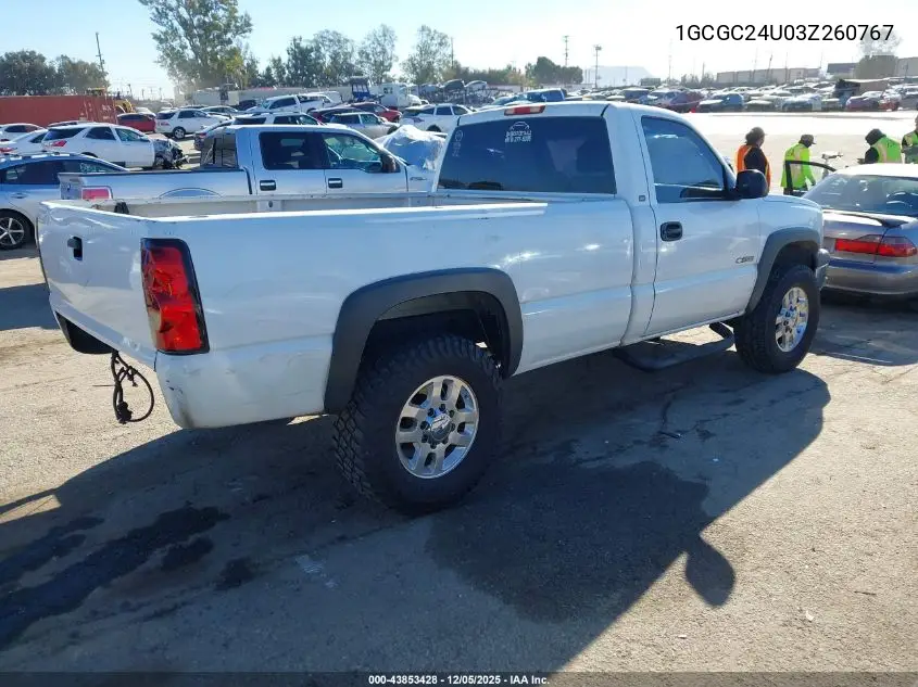1GCGC24U03Z260767 2003 Chevrolet Silverado 2500 Work Truck