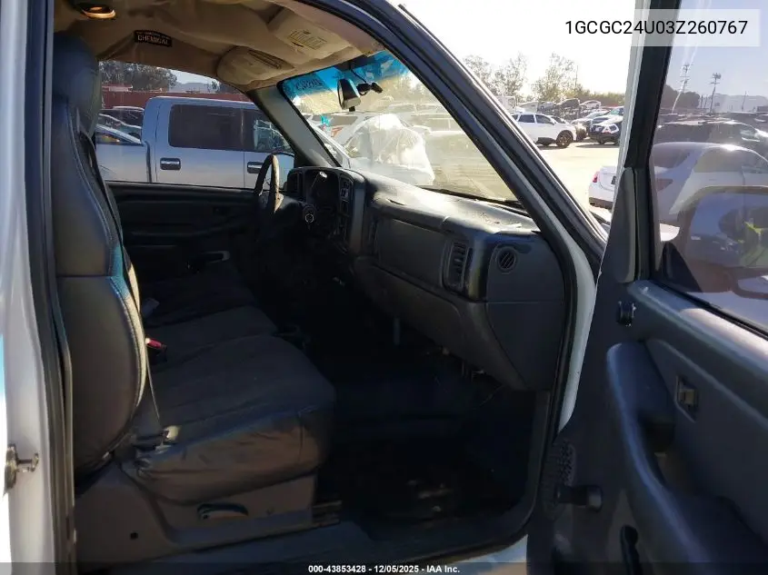 1GCGC24U03Z260767 2003 Chevrolet Silverado 2500 Work Truck