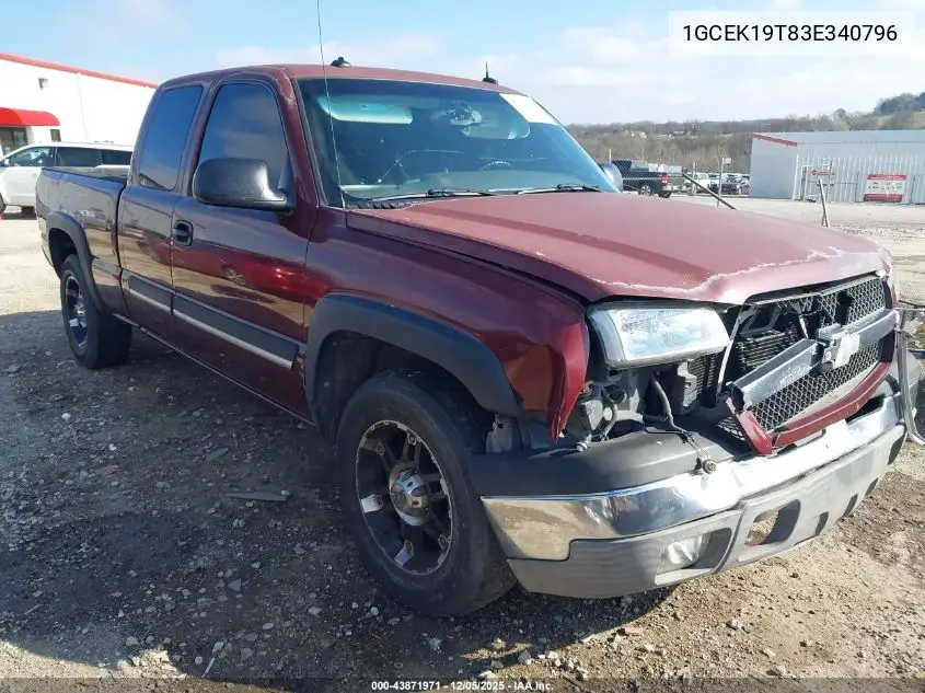 1GCEK19T83E340796 2003 Chevrolet Silverado 1500 Lt