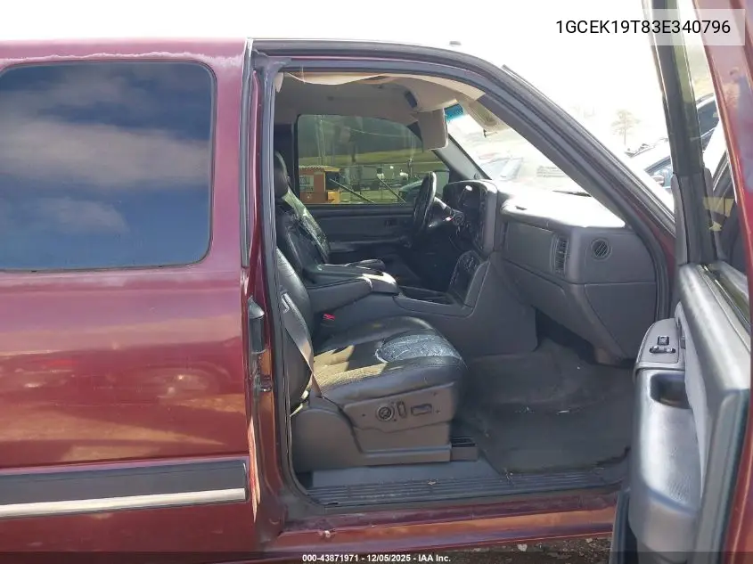 1GCEK19T83E340796 2003 Chevrolet Silverado 1500 Lt
