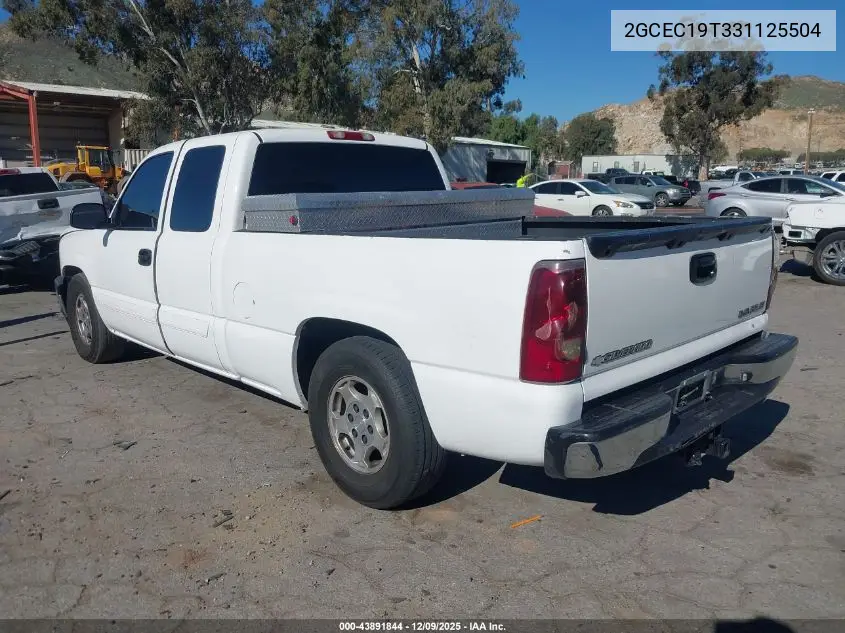 2GCEC19T331125504 2003 Chevrolet Silverado 1500 Ls