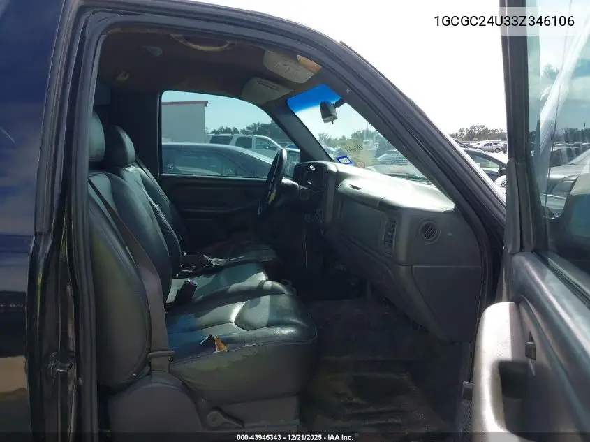 1GCGC24U33Z346106 2003 Chevrolet Silverado 2500 Work Truck