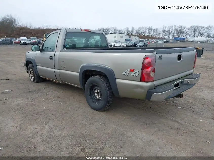1GCEC14V73E275140 2003 Chevrolet Silverado 1500 Work Truck
