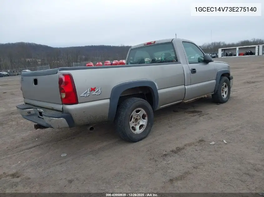 1GCEC14V73E275140 2003 Chevrolet Silverado 1500 Work Truck