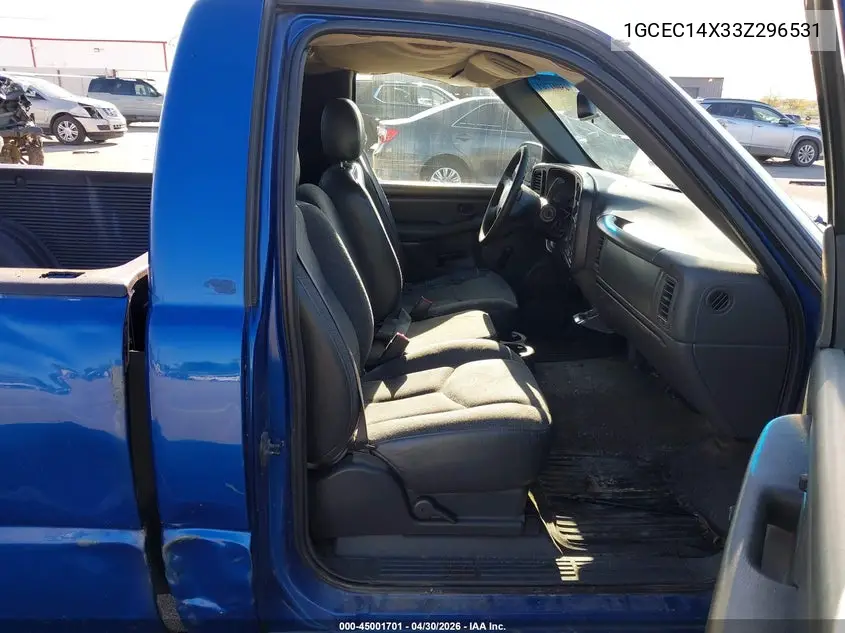 2003 Chevrolet Silverado 1500 VIN: 1GCEC14X33Z296531 Lot: 45001701
