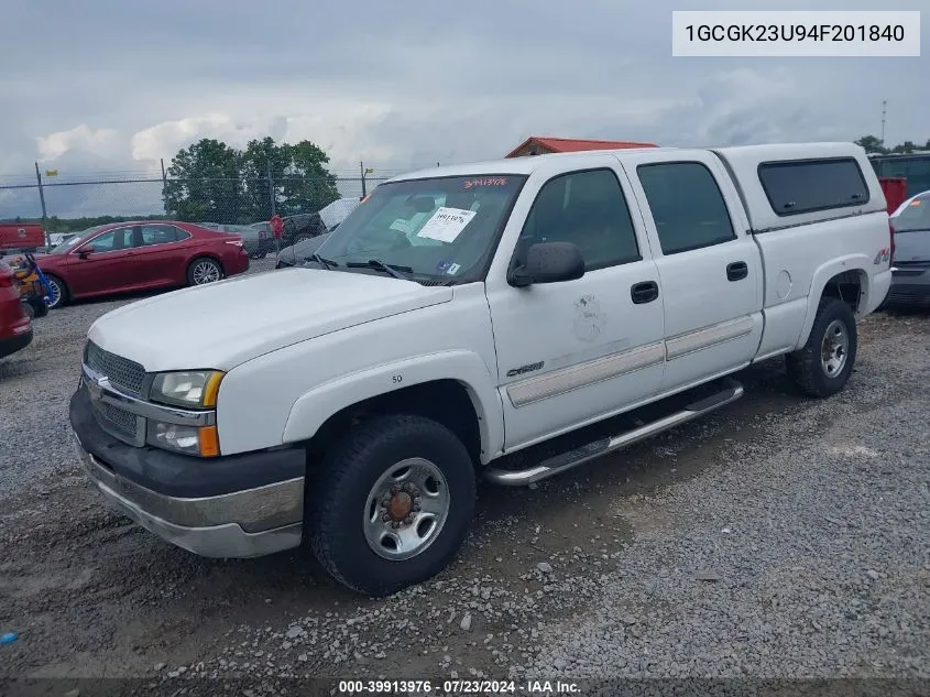 1GCGK23U94F201840 2004 Chevrolet Silverado 2500 Ls