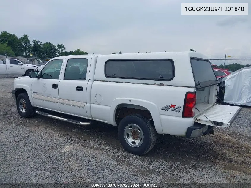 1GCGK23U94F201840 2004 Chevrolet Silverado 2500 Ls