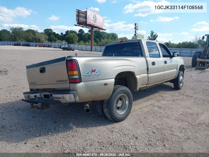 2004 Chevrolet Silverado 3500 Lt VIN: 1GCJK33114F108568 Lot: 40401378