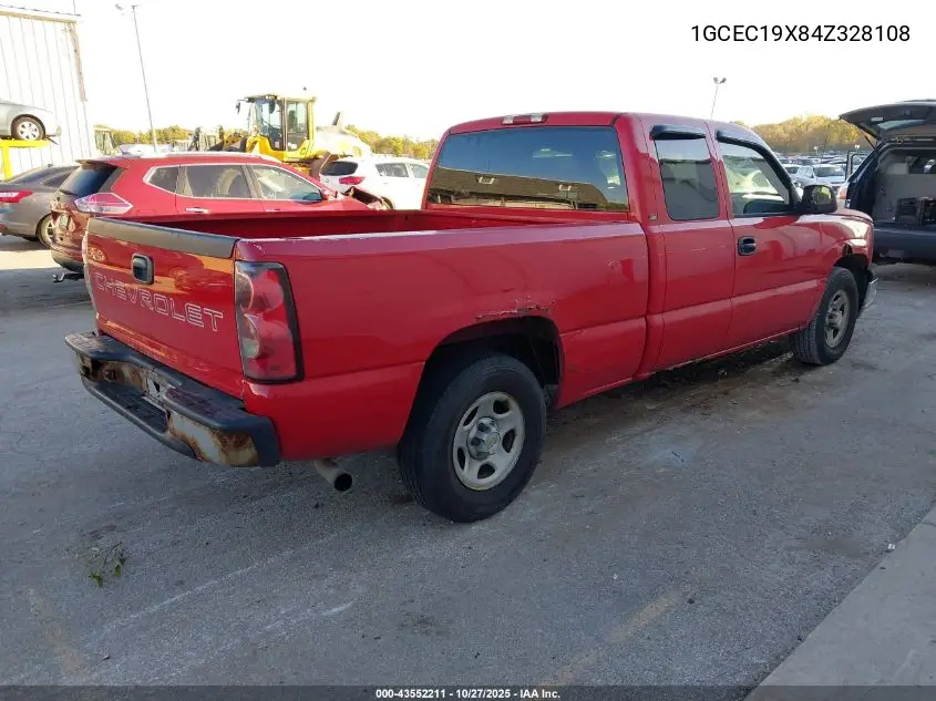 1GCEC19X84Z328108 2004 Chevrolet Silverado 1500 Work Truck