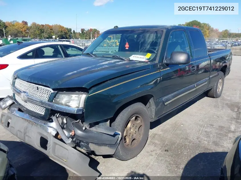 2GCEC19T741229012 2004 Chevrolet Silverado 1500 Ls