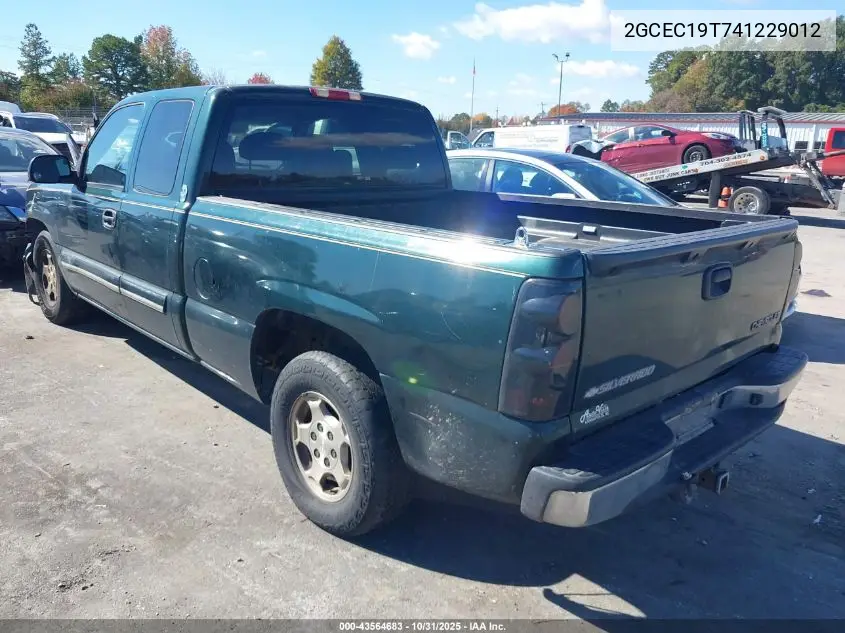 2GCEC19T741229012 2004 Chevrolet Silverado 1500 Ls