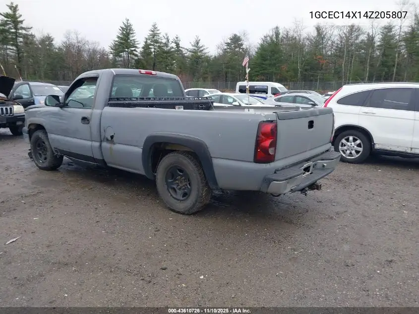 1GCEC14X14Z205807 2004 Chevrolet Silverado 1500 Work Truck