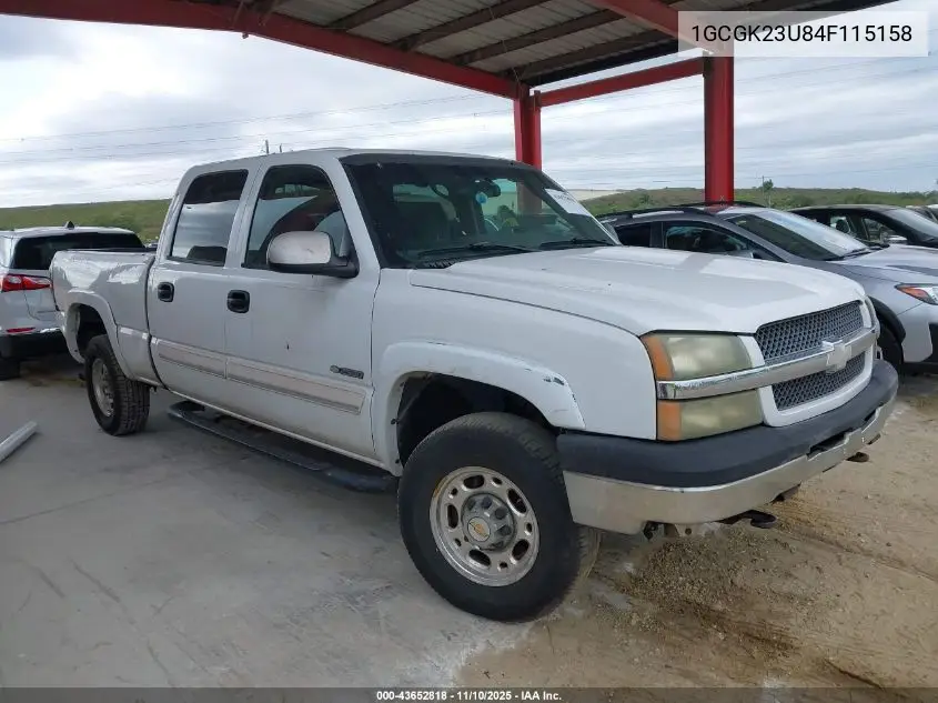 1GCGK23U84F115158 2004 Chevrolet Silverado 2500 Ls