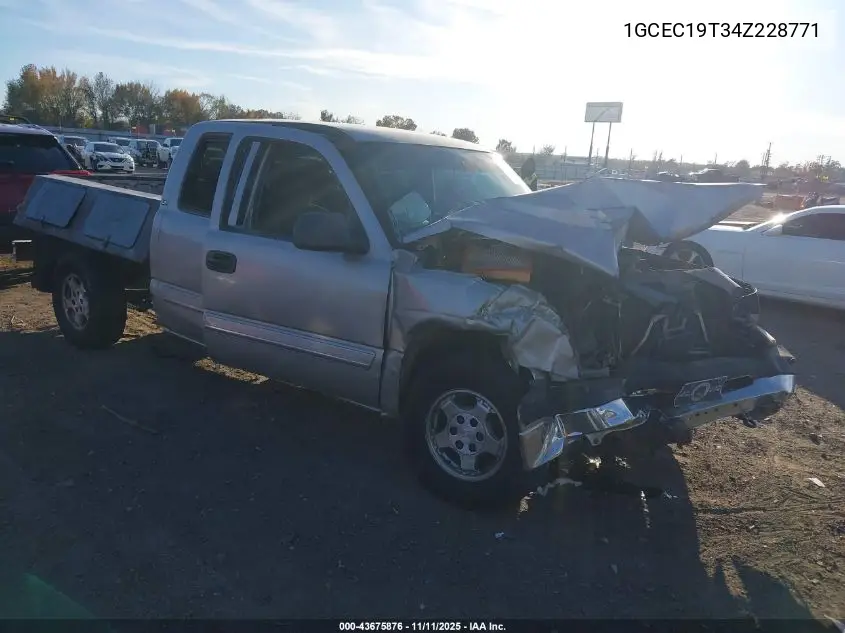1GCEC19T34Z228771 2004 Chevrolet Silverado 1500 Ls