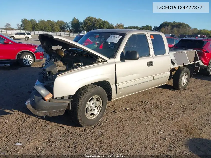 1GCEC19T34Z228771 2004 Chevrolet Silverado 1500 Ls
