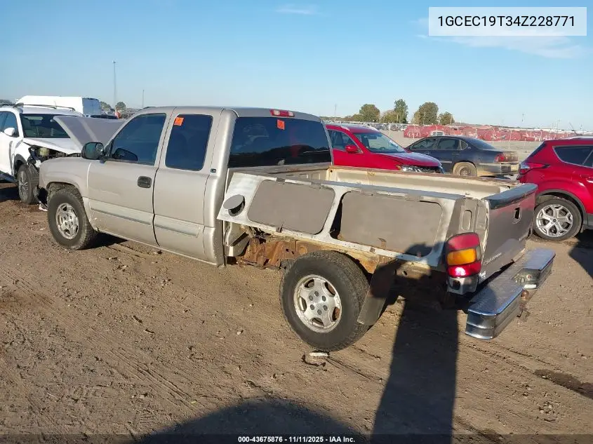 1GCEC19T34Z228771 2004 Chevrolet Silverado 1500 Ls