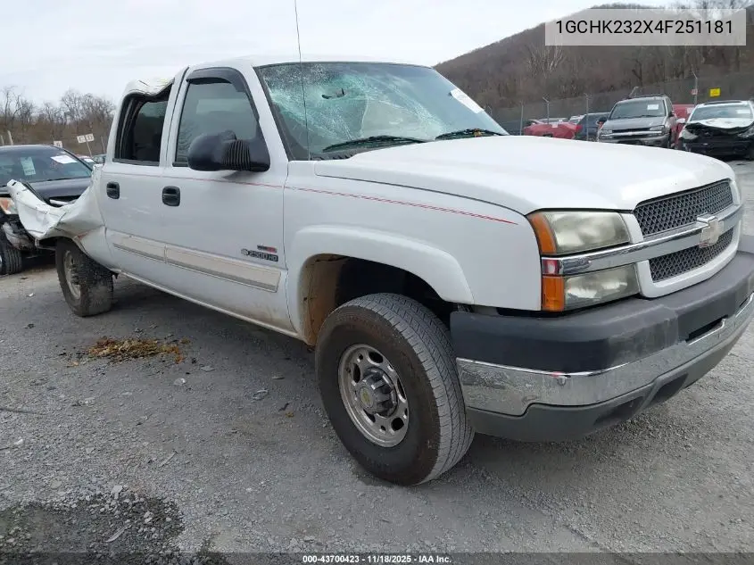 1GCHK232X4F251181 2004 Chevrolet Silverado 2500Hd Ls