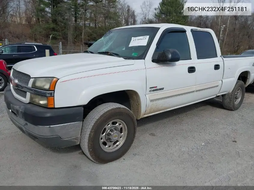 1GCHK232X4F251181 2004 Chevrolet Silverado 2500Hd Ls
