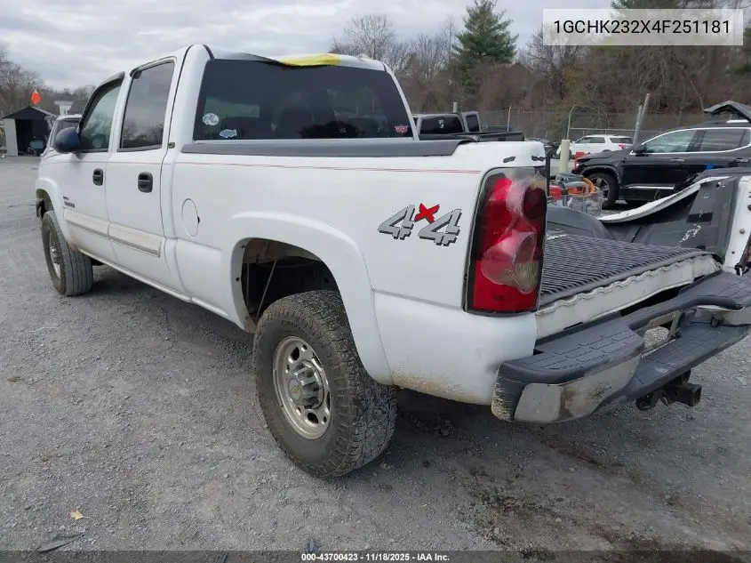1GCHK232X4F251181 2004 Chevrolet Silverado 2500Hd Ls