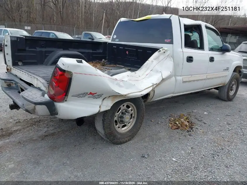 1GCHK232X4F251181 2004 Chevrolet Silverado 2500Hd Ls