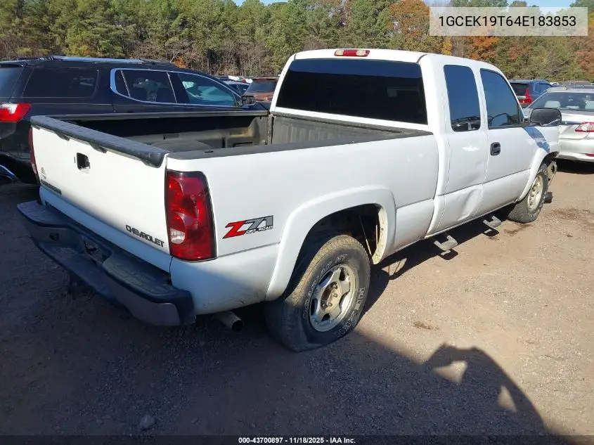 1GCEK19T64E183853 2004 Chevrolet Silverado 1500 Z71
