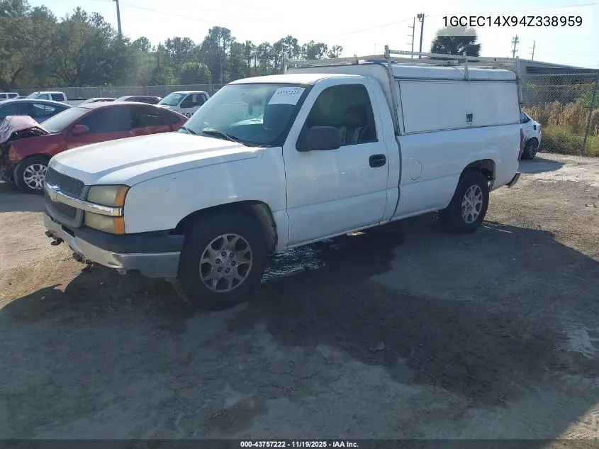 1GCEC14X94Z338959 2004 Chevrolet Silverado 1500 Work Truck