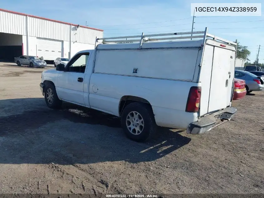 1GCEC14X94Z338959 2004 Chevrolet Silverado 1500 Work Truck