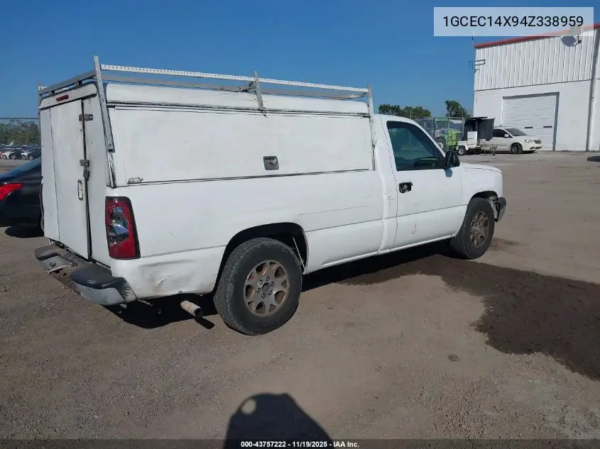 1GCEC14X94Z338959 2004 Chevrolet Silverado 1500 Work Truck