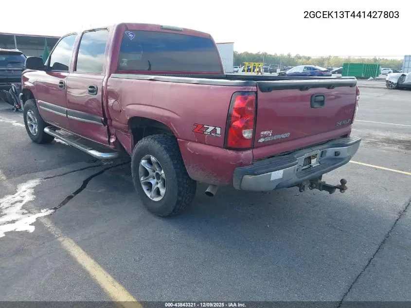 2GCEK13T441427803 2004 Chevrolet Silverado 1500 Z71