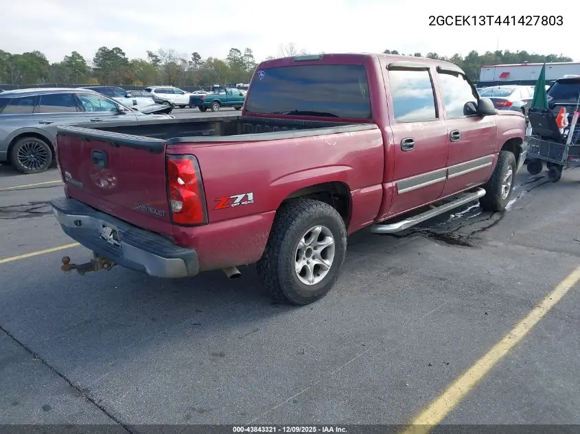 2GCEK13T441427803 2004 Chevrolet Silverado 1500 Z71