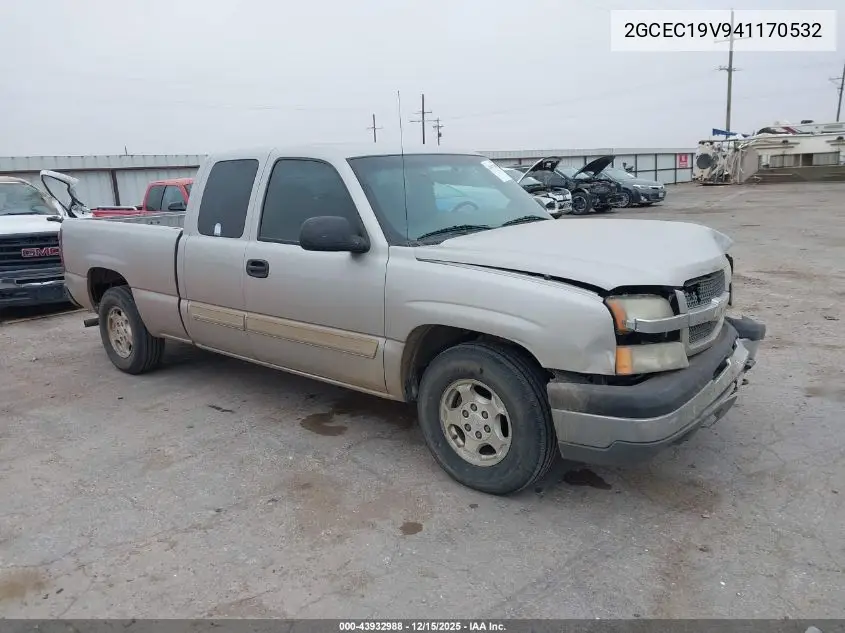 2GCEC19V941170532 2004 Chevrolet Silverado 1500 Ls